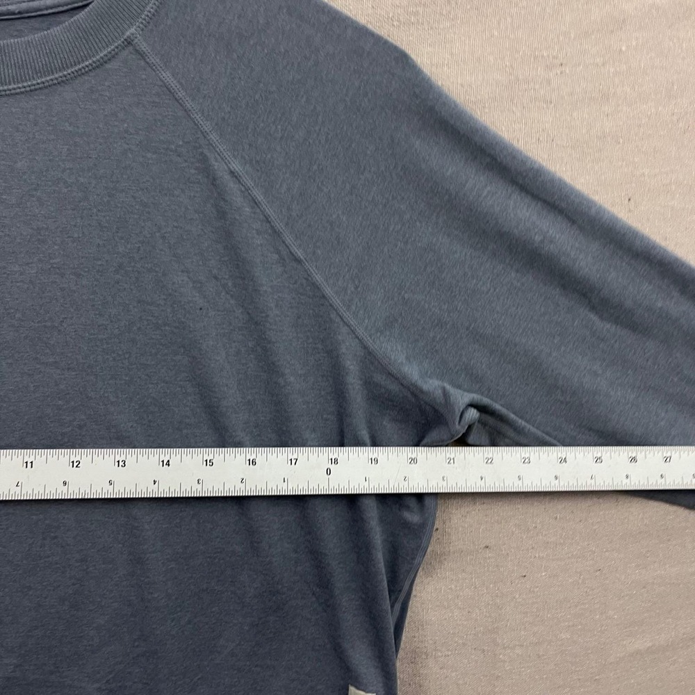 Vuori Halo Crewneck Sweatshirt M Blue Gray Raglan Sleeve Relaxed Fit Loungewear - Picture 5 of 7
